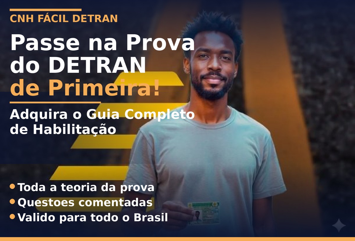 Guia completo em PDF para a prova teórica do DETRAN